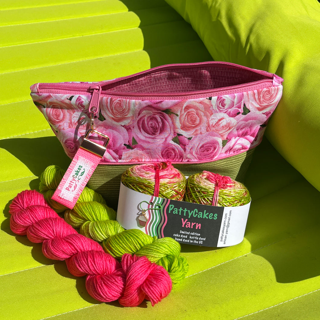 Luxury Neon Rose Sock Set & WIP Bag