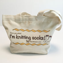 Load image into Gallery viewer, Small Bag - I&#39;m Knitting Socks!
