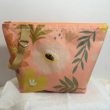 Load image into Gallery viewer, Orange Flowers - No Frills WIP Bag Upcycled
